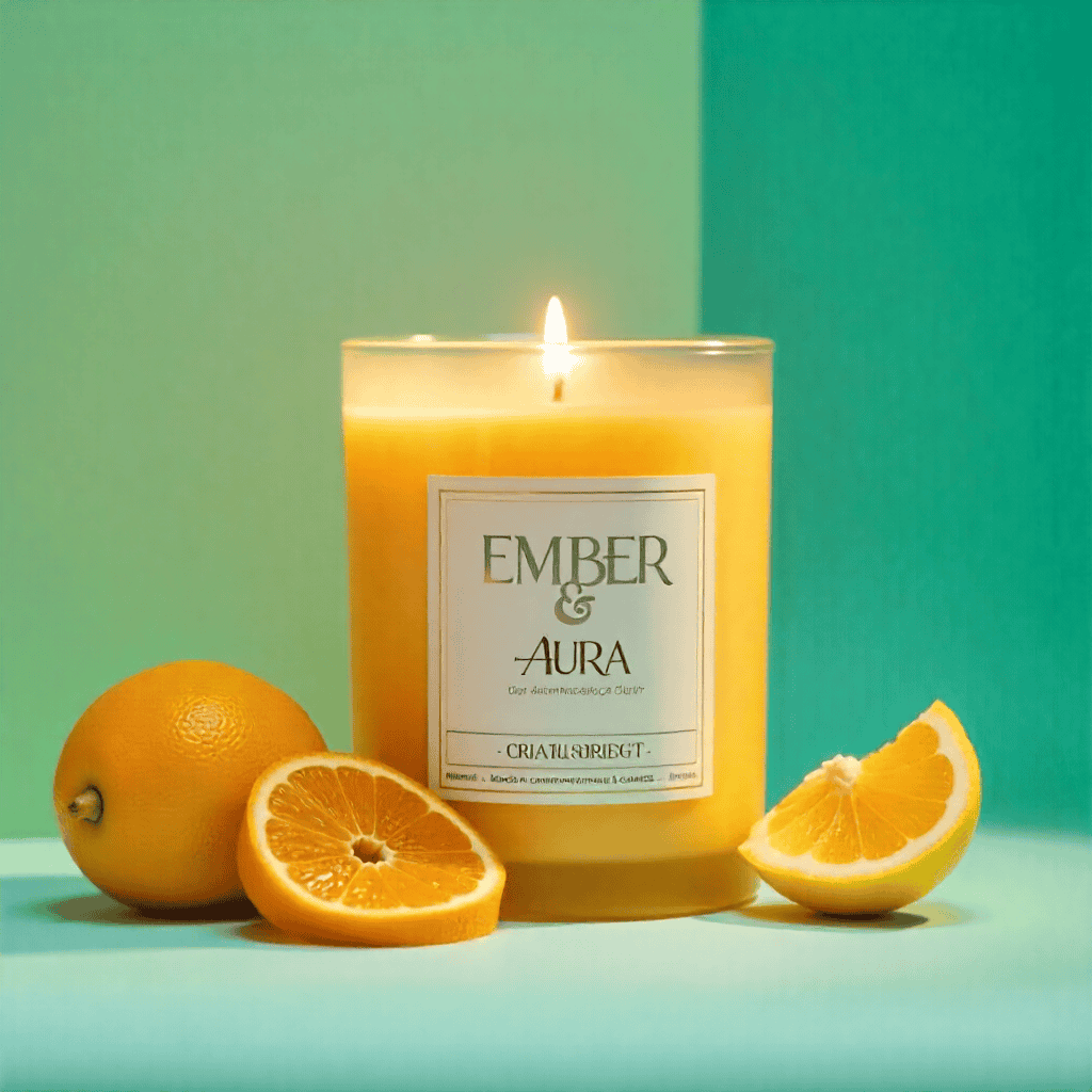 Luxury candle craftsmanship